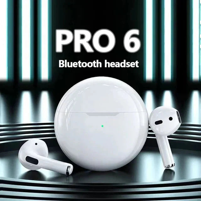 PRO 6 TWS Bluetooth 5.3 Headset with Strong Endurance for Gaming & Running Gadget Grab Hub 